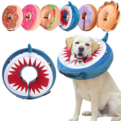 BEAUTYZOO soft inflatable dog cone hero shows a comfortable recovery aid for pets.