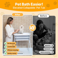 BEBEROAD PETS indoor-outdoor-bathing-station versatile for small dogs and cats