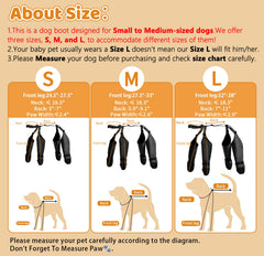 BECEMURU Winter Dog Boots anti-slip-sole provide traction on wet surfaces.