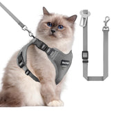 BECHTEL cat harness escape-proof design for secure outdoor walks and peace of mind.