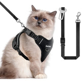 BECHTEL cat harness four-direction adjustability for secure fit during walks