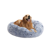 Bedfolks calming donut bed close-up fur shows plush warmth for naps