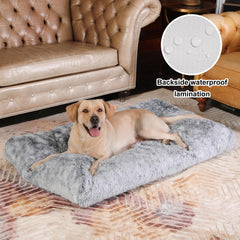 Bedfolks kennel pad removable cover demonstrating easy washing and adjustable thickness
