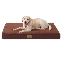 Bedfolks orthopedic dog bed XL with egg crate foam provides balanced support
