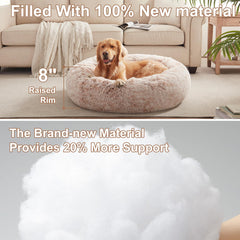 BedStill donut bed removable cover closeup highlights easy machine wash maintenance