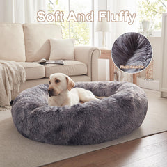 BedStill Donut Bed anti-slip base keeps it steady on slick floors.