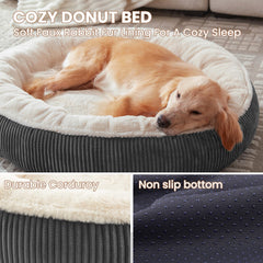 BedStill dark grey corduroy sides offer calming supportive surround