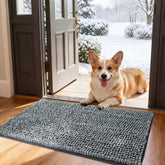 Bedsure alfombra puerta perros, patas mojadas, absorción rápida para entrada.