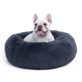 Bedsure calming dog bed round design offers curl-up comfort and a secure space