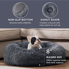 Bedsure calming bed base demonstrates anti-slip bottom to keep the bed in place