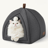 Bedsure cat bed 2in1 cave entrance provides a cozy hideaway for kittens