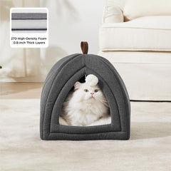 Bedsure cat bed with faux-linen texture offers a stylish resting space