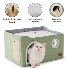 Bedsure cat cube plush balls for interactive fun