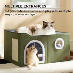 Bedsure cat sisal scratching board promotes healthy nails.