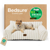 Bedsure Cute Cat Couch shows 3-sided support for neck comfort during naps.