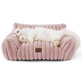 Bedsure Cute Cat Couch front view shows a supportive lounging spot for indoor cats.