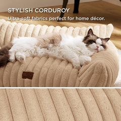 Bedsure foam-filled couch balances support for restful naps.