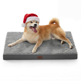 Bedsure dog bed 35x22 egg crate foam provides joint support for restful sleep.
