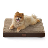 Bedsure dog bed orthopedic foam close-up highlighting joint-supportive contouring.