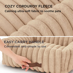Bedsure dog bed raised sides support neck and head comfort.