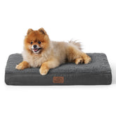 Bedsure dog bed small egg crate foam providing joint relief for restful sleep
