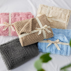 Bedsure travel-friendly blanket ready for car rides and outdoor adventures
