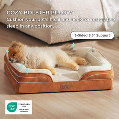Bedsure four-sided bolster supports head and neck comfort