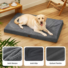 Bedsure giant dog bed removable cover image showcases easy machine-wash cleaning