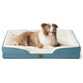Bedsure L Plus orthopedic dog bed front view shows ample space for large dogs