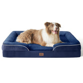 Bedsure L Plus orthopedic dog bed front view emphasizing supportive foam for joint relief