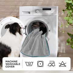 Bedsure large dog bed in crate offers versatile comfort for crates and travel.