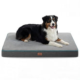 Bedsure memory foam dog crate bed setup for extra large dogs providing orthopedic support.