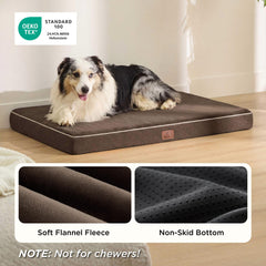 Bedsure non-slip bottom prevents slipping on crate floors for safer lounging.
