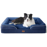 Bedsure orthopedic dog bed blue navy 35 inch offers sturdy support for large dogs.