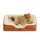 Bedsure orthopedic dog bed in ember clay provides joint-friendly support