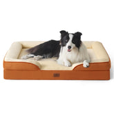 Bedsure orthopedic dog bed foam closeup shows joint-supporting foam
