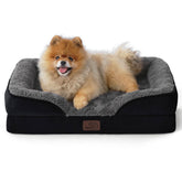 Bedsure orthopedic dog bed foam closeup showing supportive core for small dogs