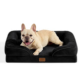 Bedsure orthopedic dog bed foam detail shows high-density support for relaxed joints