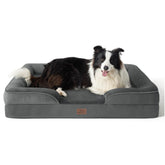 Bedsure orthopedic dog bed foam supports joints for restful sleep.