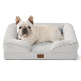 Bedsure orthopedic dog bed front view with supportive foam for restful sleep.