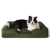 Bedsure orthopedic dog bed large 35 top view shows spacious sleeping surface for big pets