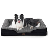Bedsure orthopedic dog bed large foam close-up showing supportive egg-crate foam for joint comfort.