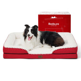 Bedsure orthopedic dog bed large front view showing supportive foam for joint comfort