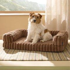 Bedsure orthopedic dog bed medium foam layer for joint support and restful sleep.