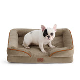 Bedsure orthopedic dog bed medium side view highlights supportive structure for joint comfort.