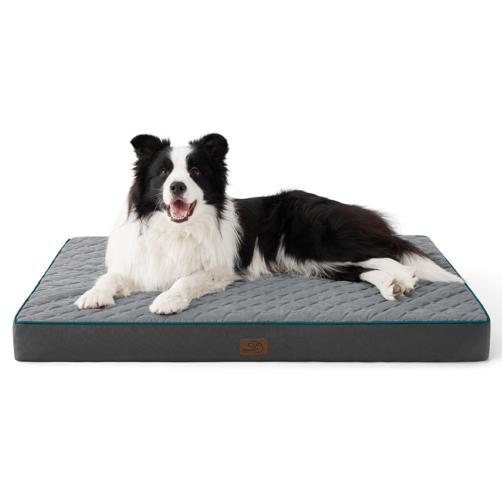 Bedsure orthopedic dog bed memory foam layer contours to pets for added comfort