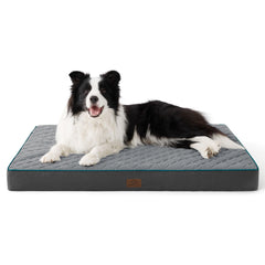 Bedsure orthopedic dog bed memory foam layer contours to pets for added comfort