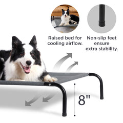 Bedsure cooling-mesh elevated bed delivers breathable comfort for hot-day naps.