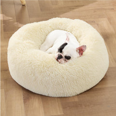 Bedsure raised-edge donut bed head and neck support for restful lounging.