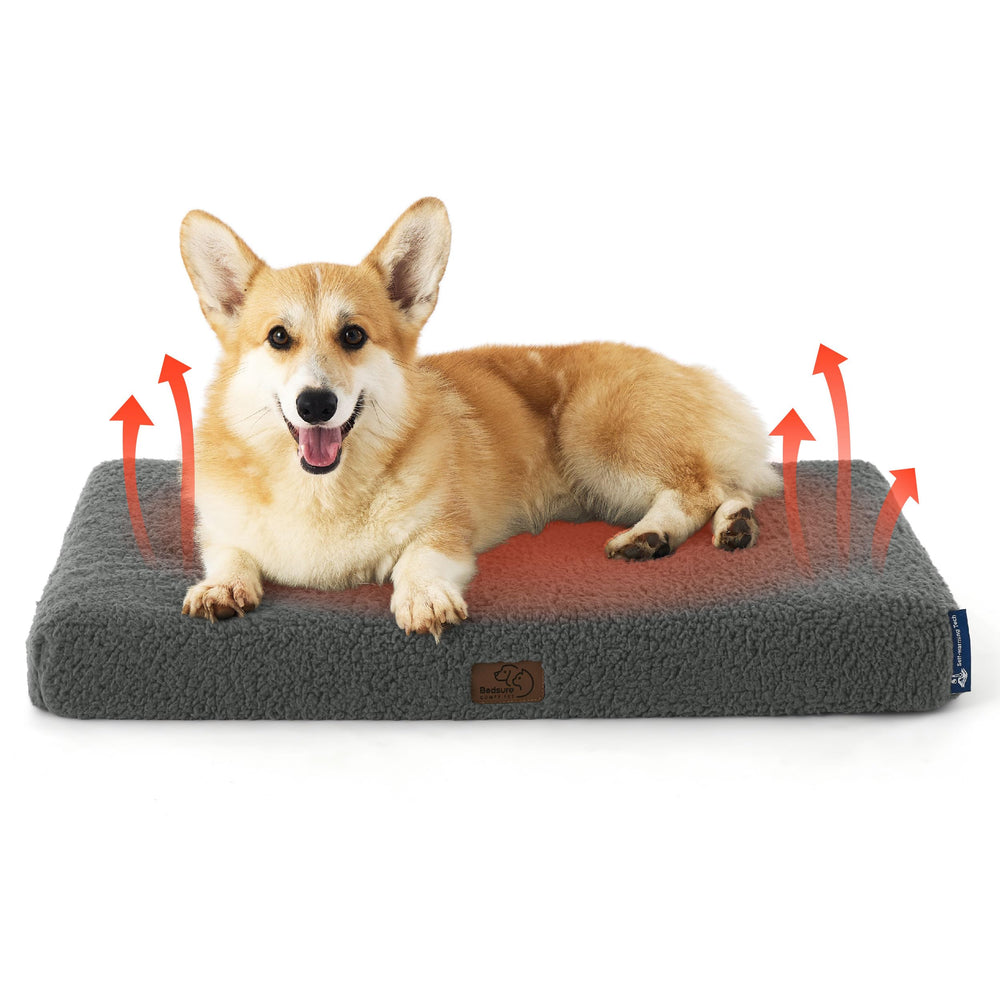Bedsure self-warming bed top view with plush sherpa lining for cozy warmth